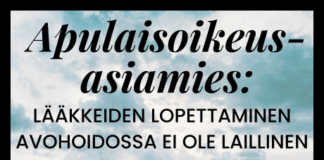 Apulaisoikeusasiamies: lääkkeiden lopettaminen avohoidossa ei ole laillinen syy tahdonvastaiselle osastohoidolle