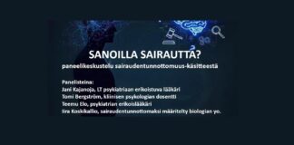 Katso tallenne 3.2.-26 järjestetystä tilaisuudesta: Sanoilla sairautta? – paneelikeskustelu sairaudentunnottomuuskäsitteestä
